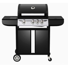 Grande capacidade de cozimento Gás Grill para churrasco com carrinho Trolly